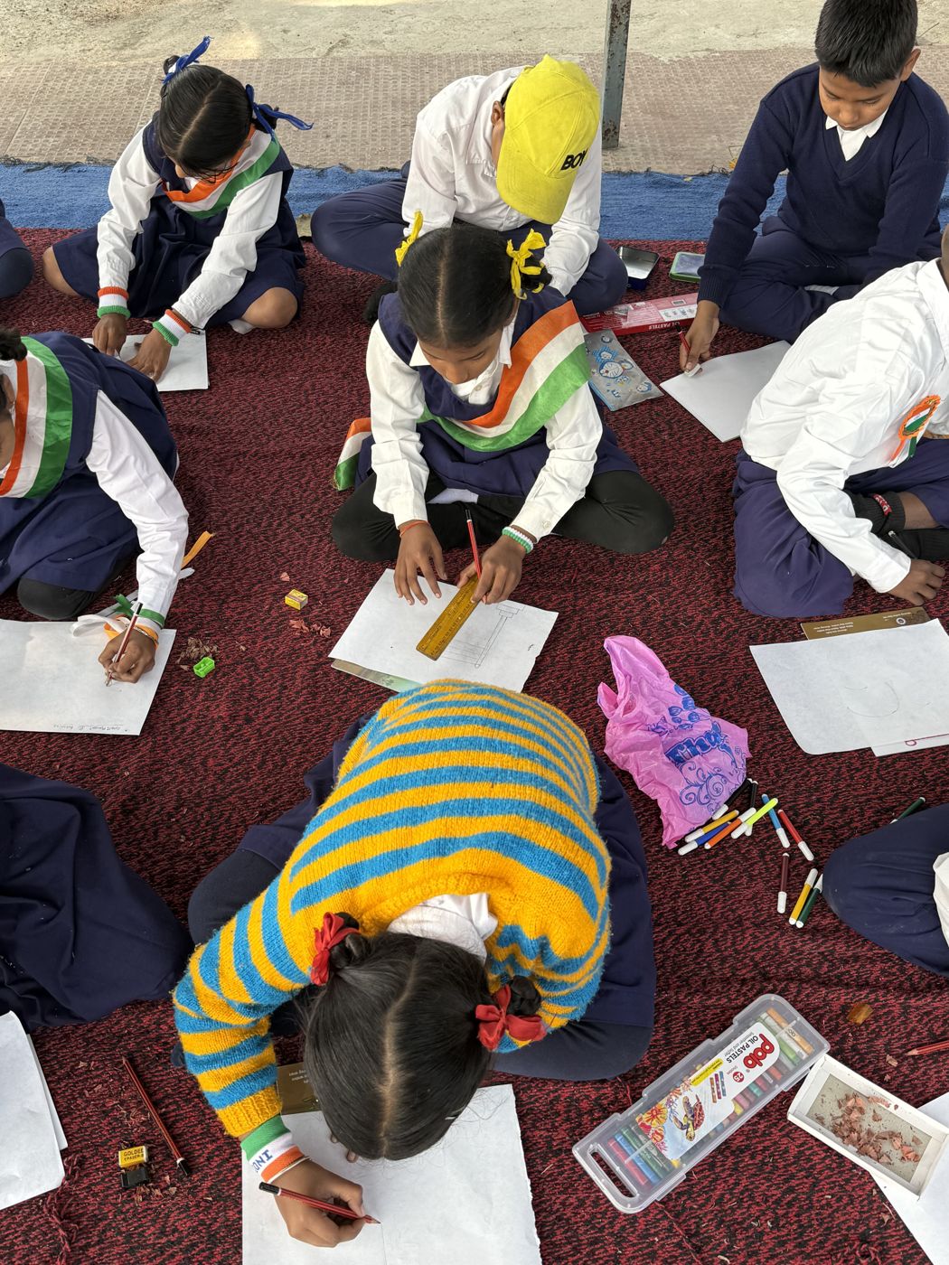 Students in Siliguri writing and learning together — the young people the free Wadhwani skilling courses serve