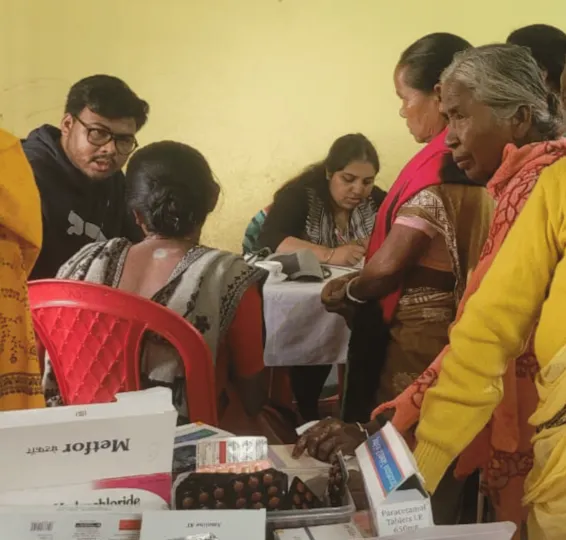 Free health camp organised by Humrahi Foundation